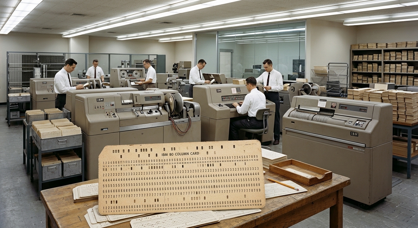 Mais comment fonctionne la carte perforée 80 d'IBM
